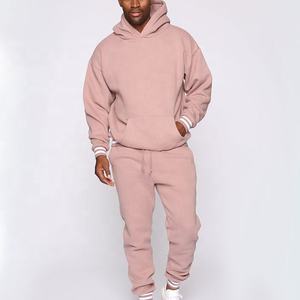 Custom Cotton Sports Plus Size Men's Jogger Sweatsuit <b>Gym</b> Plain Fleece Winter <b>Pink</b> Jogging Hoodies Tracksuits Apparel <b>Set</b> Men - Product Image 1
