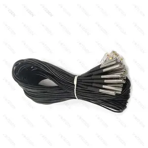 Temperature Sensor 6x50mm 6X30mm Stainless Steel Tube Probe DS18B20 Temperature Sensor With RJ45 Plug