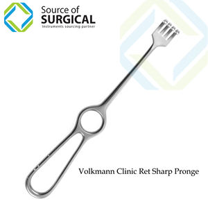 Écarteur manuel de clinique Kocher Langenbeak Instrument chirurgical en acier inoxydable à 4 broches Fondation d'outils chirurgicaux - Product Image 2