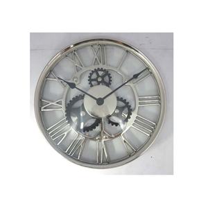 Horloge de table de bureau nautique en métal élégant Horloge de table vintage unique classique en acier inoxydable décoratif chiffres romains décoratifs - Product Image 5