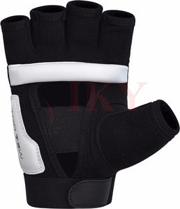 Gants de boxe MMA demi-doigts pour fitness, Muay Thai, Taekwondo, Karaté, Sanda, entraînement au sac de frappe et protection sportive - Product Image 4