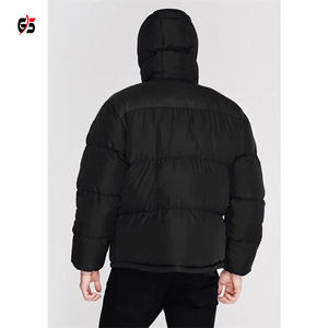 Veste d'hiver pour hommes, vêtement avec Double fermeture éclair, coupe-vent, Logo personnalisé OEM, manches longues, 100% Polyester - Product Image 4