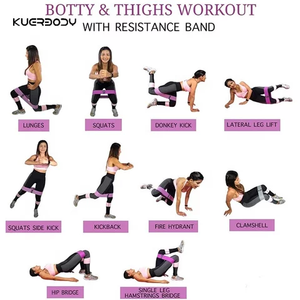 Bandes de résistance élastiques, 3 pièces, exercice personnalisé, états-unis bottin Cheetah - Product Image 5