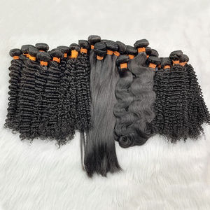 Vente en gros d'extensions de cheveux humains bouclés indiens naturels et brillants à double extrémité - Product Image 3
