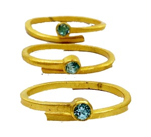Ajustable de plata 925 chapado en oro proveedor mayorista único de piedras preciosas personalizado hecho a mano barato Unisex MOQ bajo anillo elegante - Product Image 3