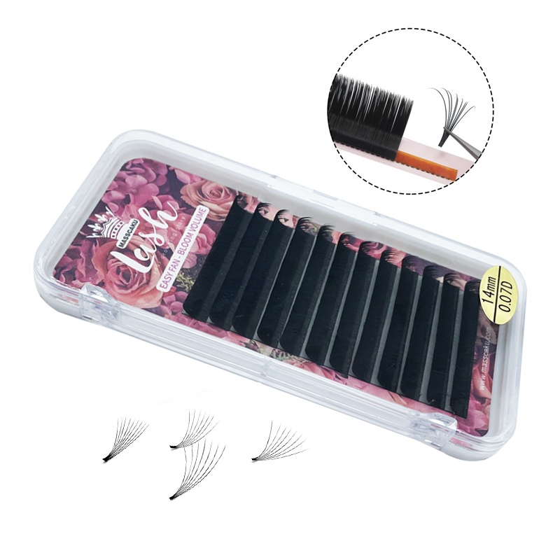 C завитые объемные ресницы шелковые цветущие ресницы для наращивания