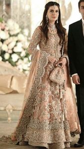 Magnifique élégant et élégant robe de longueur de plancher avec beau travail applique pour la fête/mariage = 2020 - Product Image 2