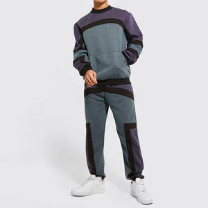 GAF Suit de survêtement d'hiver personnalisé Logo de marque privée Survêtements pour hommes Sweatshirts Ensemble de jogging 100% polyester à séchage rapide - Product Image 1