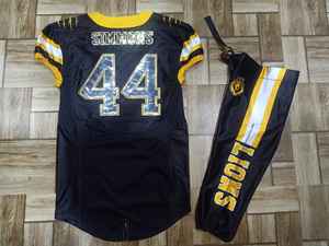 เสื้อฟุตบอลอเมริกันออกแบบได้ตามต้องการชุดเครื่องแบบฟุตบอลตัวเลขโครเมี่ยม - Product Image 5