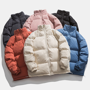 unisex lightweight puffer jacket insulated winter coat stand collar <b>padded</b> thermal outerwear <b>waterproof</b> windproof custom oem man - Product Image 1