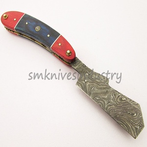 Maquinilla de afeitar recta de Damasco, hecha a mano, con mango de hueso de camello (Smk1286) - Product Image 2