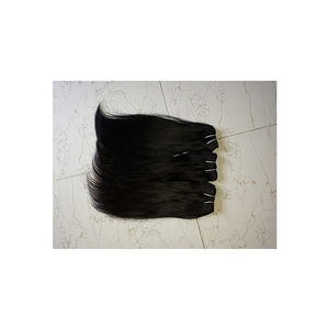 Peluca de extensiones de cabello humano recto brasileño de alta calidad más vendida para mujeres - Product Image 1