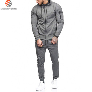 MESS SPORTS Tissu extensible quatre directions écologique en polyester/coton respirant et doux, survêtement décontracté pour homme brodé - Product Image 6