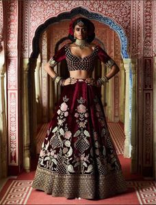 ELEGANT--NEW ---- เจ้าสาว-สวย KOTI กับ LEHENGA-ชุดที่มีการประดับในแก้วคริสตัลลูกปัดหินทำงานสำหรับงานแต่งงาน = 2021 - Product Image 2