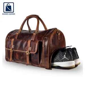 Best Quality Custom Classic Wholesale Fashion Leather Men Duffel Bag