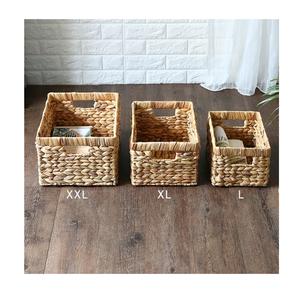 Panier de rangement d'eau en jacinthe, corbeille à linge, bac de stockage, bon marché du Vietnam - Product Image 2