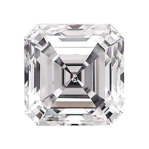 1ct Asscher Shape Lab Grown Diamond VS Clarity EF Color IGI Certified Diamante suelto para joyería personalizada - Product Image 2