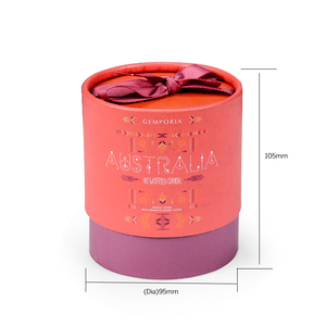 Cylinder Gift <b>box</b> Wholesale Customized Luxury Candle <b>box</b> with Bowknot Custom design <b>Round</b> Paper <b>box</b> - Product Image 5
