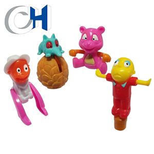 ปากกาพลาสติกรูปหมีสีชมพูไม่ซ้ำใคร,ท็อปเปอร์ Kinder Joy - Product Image 4