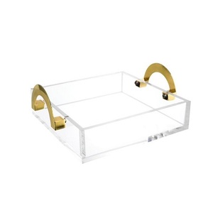 Bandeja de Acrílico para Té y Café de Diseño Moderno, Bandeja Rectangular de la Mejor Calidad para Servir Alimentos, Más Vendida - Product Image 6