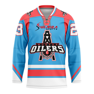 Uniforme de Hockey sobre hielo de alta calidad, ropa deportiva personalizada de nivel superior, para equipos al aire libre, Jersey Grunted, 100% - Product Image 6