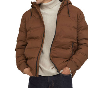 Chaqueta acolchada brillante cortavientos de diseño y colores personalizados para abrigo acolchado con capucha ecológico relleno de plumón ligero Unisex - Product Image 2