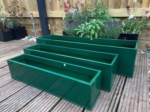 Maceta de metal para jardín galvanizada colorida de 3 niveles al por mayor con función de regadera para uso en jarrón de suelo - Product Image 5