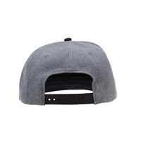 Kustom Logo bordir polos abu-abu topi Snapback Baseball-kain biasa pola polos uniseks dewasa