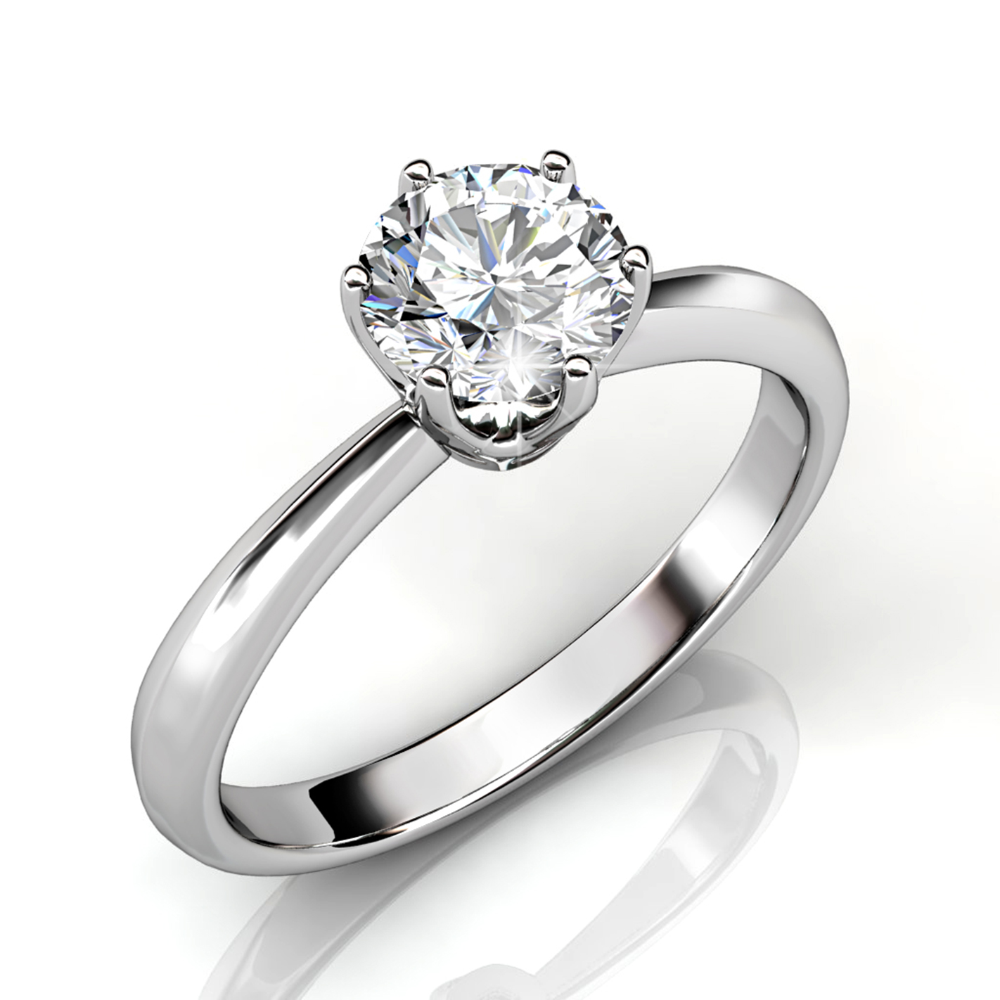 Quality Brass with 18K white gold plated