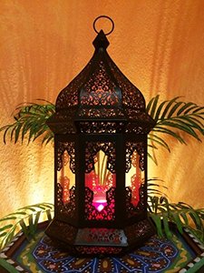 Linterna de Metal marroquí de alta calidad, Estilo Vintage antiguo para decoración de boda, jardín, interior y exterior - Product Image 6