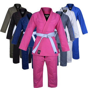 Personnalisé 100% Coton Brodé BJJ Jiu Jitsu Gi Haute Qualité Arts Martiaux Brésiliens Judo Uniforme pour Adultes avec Logo Personnalisé - Product Image 1