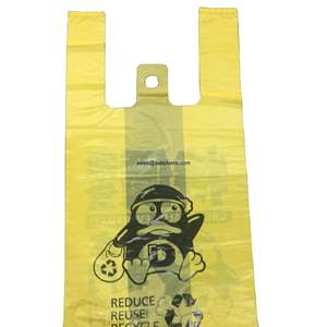 Diseño personalizado BOLSA DE LA COMPRA HDPE bolsas de plástico bolsas de la compra de plástico - Product Image 1