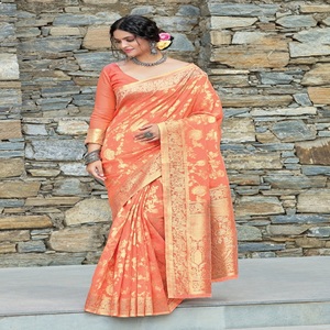 ผ้าลินินดีไซเนอร์ Saree อินเดียและปากีสถาน - Product Image 5