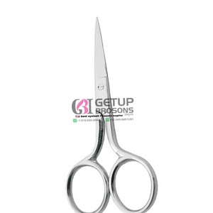 Nuevo producto de alta calidad, Mini Tijera para cejas de acero inoxidable con su propio logotipo personalizado, instrumento de belleza adecuado para salón - Product Image 4