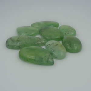 Piedras de cuarzo de Prehnita de alta calidad, cristales verdes naturales, cabujones para la fabricación de joyas y curación de Chakra Reiki, venta al por mayor - Product Image 5