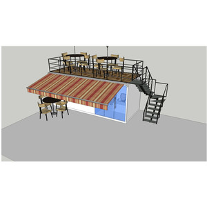 Contenedor modular portátil de comida rápida, contenedor de restaurante de 20 pies, envío móvil, modular, de bajo coste, <span class=keywords><strong>puerto</strong></span> rico - Product Image 1