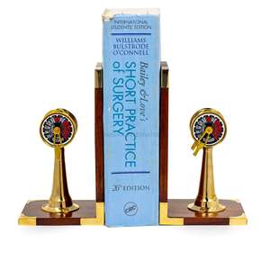 Top à la mode nautique navire télégraphe serre-livres en bois personnalisé nautique serre-livres organisateur de bureau serre-livres taux de gros - Product Image 6