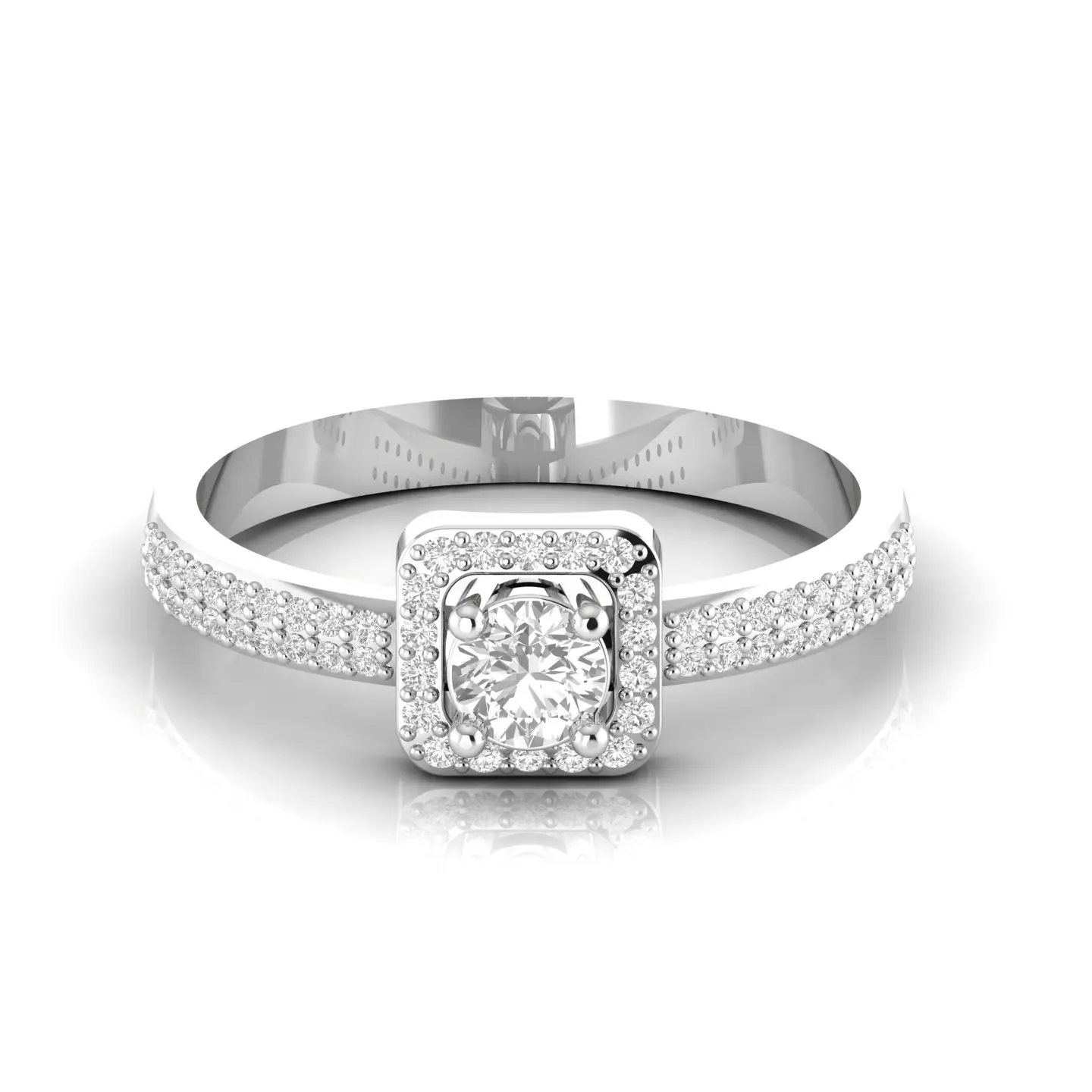 Anel de noivado para mulheres, anel de aniversário de ouro rosa amarelo dourado 0.49 ct arredondado diamante anel de noivado para mulheres presente de dia dos namorados