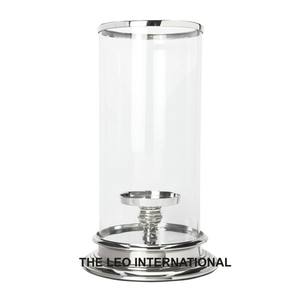Decorative Candle Holder and Stainless Steel Metal Clear Glass in <b>T</b> <b>Light</b> for Home Living Bedroom Dining Table - Product Image 2