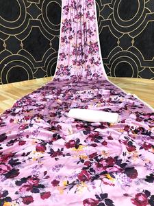 Katan indien saree dernière tenue de soirée de créateur mariage dames femmes portent georgette soie broderie travail sari avec chemisier apparelgarment - Product Image 5