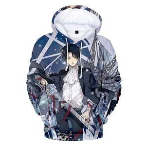 Sudadera con Capucha de Invierno para Hombre con Cierre y Diseño de Ataque a los Titanes, 100% Poliéster Fleece - Product Image 6