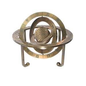 Armillary ทองเหลืองโบราณชุดตกแต่ง3ชิ้นอาร์มารี่ทองเหลืองทะเล - Product Image 3