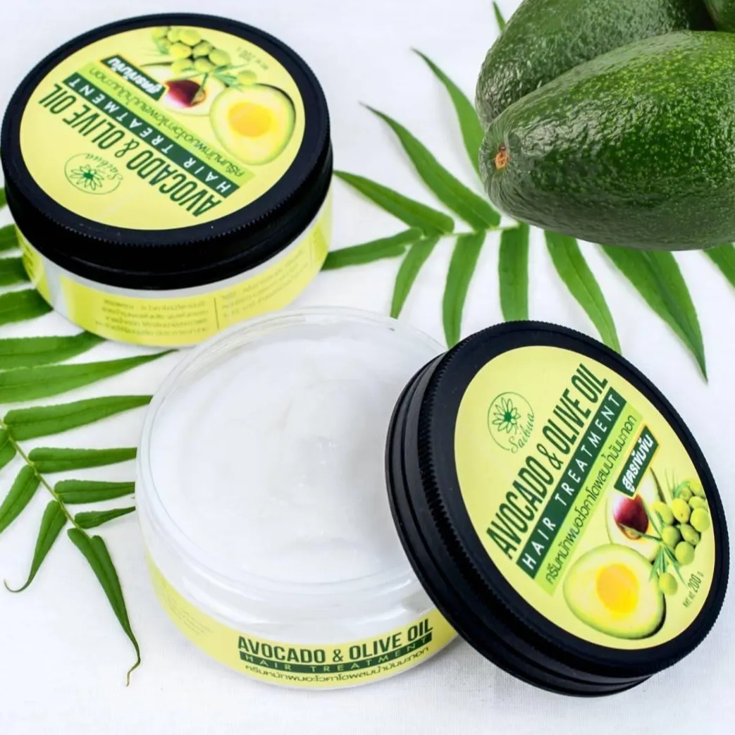 Toptan OEM Premium doğal avokado ve zeytinyağı saç tedavisi düşük MOQ saç tedavisi tayland