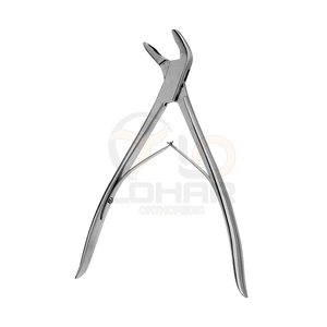 Pinzas de hueso de Rongeur en ángulo para uso quirúrgico, pinzas de acero inoxidable hechas de rongeur - Product Image 3