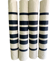 Tissu en toile à rayures noires et blanches de style arabe sur mesure pour tente pare-vent, mur, camping dans le désert, rideau de protection