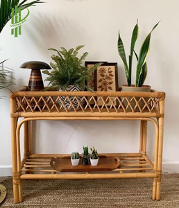 Hot Bán Handmade Mây Cây Kệ Sách Bằng Gỗ Kệ Trưng Bày Kệ - Product Image 1