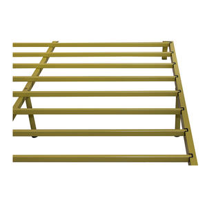 Marco de cama de metal de hierro tamaño queen individual moderno personalizado muebles de dormitorio de estilo de madera producto de Malasia camas de metal - Product Image 5