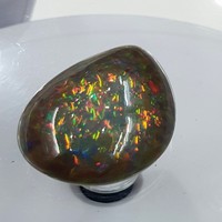 Opale d'Éthiopie naturelle de qualité supérieure AAAA, cabochon en forme de poire, multicolore, à changement de couleur, pierre précieuse en vrac, vente en gros