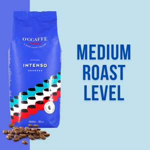 Occaffe Calidad italiana más alta 1 kg 100% Robusta Granos de café espresso de tostado medio para uso en cócteles espresso - Product Image 4