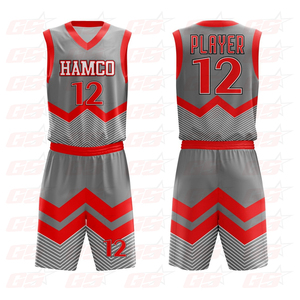 Custom your own team basketball uniforms reversible mens sublimation - Product Image 4